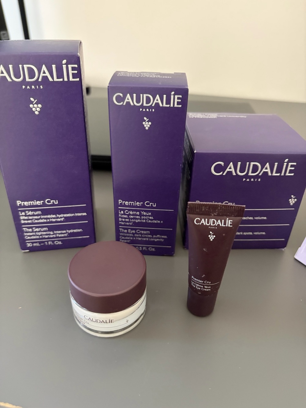 Caudalie Premier Cru Anti-Aging Set for Fine Lines and Wrinkles - FULL SIZES